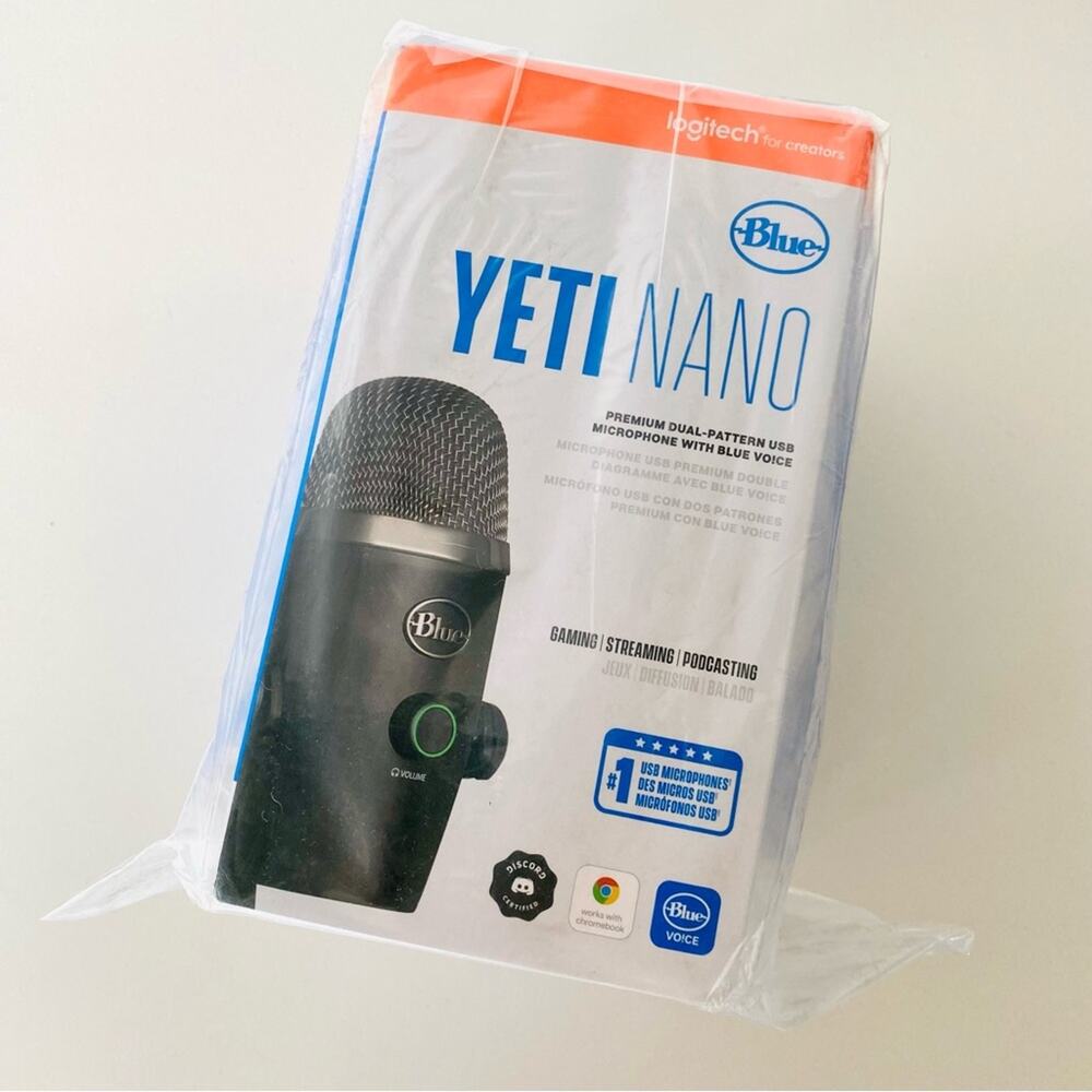 NEW BLUE Yeti Nano Premium Dual Pattern USB Microphone Mic Gaming Podcasting